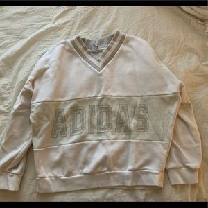 Adidas knit logo crew neck sweatshirt
